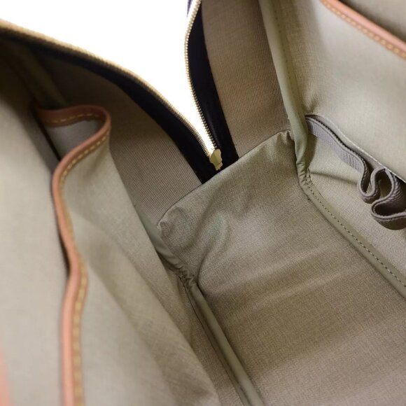 LOUIS VUITTON LV Logo Deauville Hand Bag Monogram Leather Brown M47270 77ED252 - Picture 9 of 16